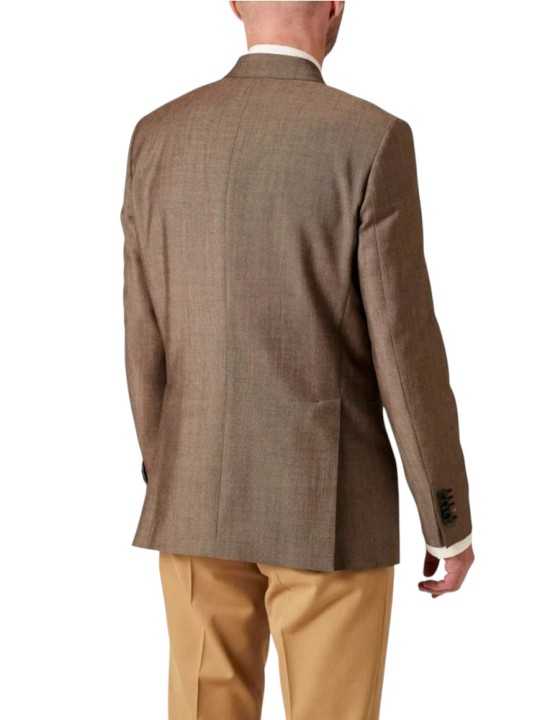 VESTE CROISEE BRODEE OISEAUX TAUPE MOIRE M1R 2361X V02989 60 PAUL SMITH HOMME store Strasbourg dos
