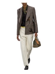 VESTE CROISEE BRODEE OISEAUX TAUPE MOIRE M1R 2361X V02989 60 PAUL SMITH HOMME store Strasbourg show