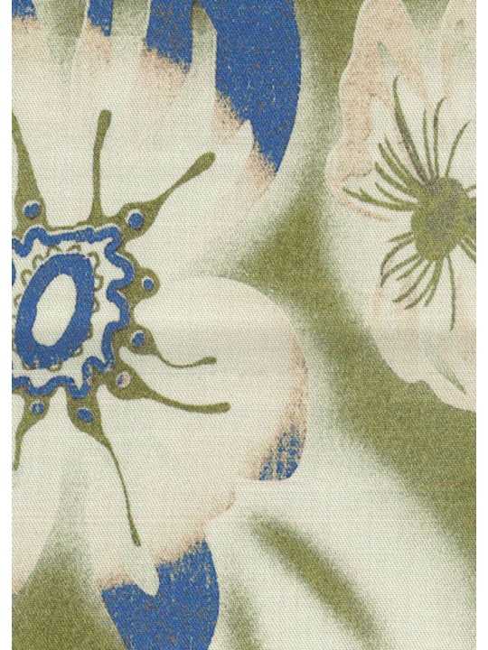 CHEMISETTE VERT CLAIR HAWAI FLEURS BLEU ECRU M2R 695U V22652 36 PAUL SMITH HOMME store Strasbourg tissus