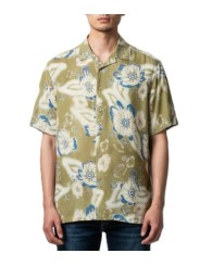 CHEMISETTE VERT CLAIR HAWAI FLEURS BLEU ECRU M2R 695U V22652 36 PAUL SMITH HOMME store Strasbourg porté