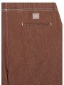 BERMUDA CHOCOLAT SURPIQUE ECRU M2R 699P V22615 R PAUL SMITH HOMME short Strasbourg détail p