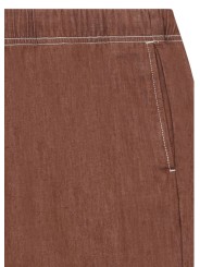 BERMUDA CHOCOLAT SURPIQUE ECRU M2R 699P V22615 R PAUL SMITH HOMME short Strasbourg détail surpiq