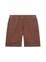 BERMUDA CHOCOLAT SURPIQUE ECRU M2R 699P V22615 R PAUL SMITH HOMME short Strasbourg front