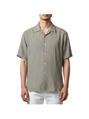 CHEMISETTE KALEIDOSCOPE ECRU ORANGE M2R 896Z V22660 02 PAUL SMITH HOMME store Strasbourg porté