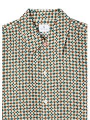 CHEMISETTE KALEIDOSCOPE ECRU ORANGE M2R 896Z V22660 02 PAUL SMITH HOMME store Strasbourg col