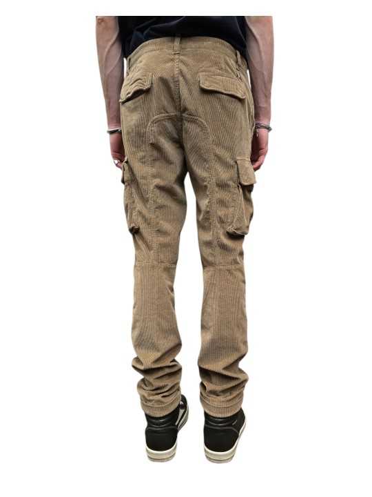 Pantalon beige velours côtelé médium Cargo chile Mason's Homme 2PN2A2145 VBE061 263 Strasbourg Boutique Online dos