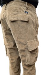 Pantalon beige velours côtelé médium Cargo chile Mason's Homme 2PN2A2145 VBE061 263 Strasbourg Boutique Online zoom