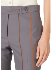 PANTALON GRIS BANDES CAMEL ROSE BLEU W1R 306T V03035 59 PAUL SMITH FEMME store Strasbourg zoom