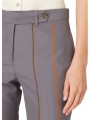 PANTALON GRIS BANDES CAMEL ROSE BLEU W1R 306T V03035 59 PAUL SMITH FEMME store Strasbourg zoom