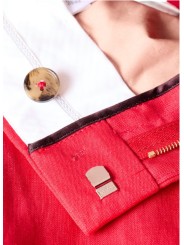 PANTALON TAILLEUR LIN FUCHSIA LARGE W1R 395T V01427 22 PAUL SMITH FEMME store Strasbourg boutique détail