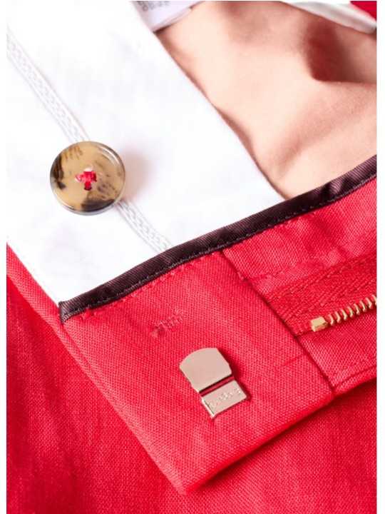 PANTALON TAILLEUR LIN FUCHSIA LARGE W1R 395T V01427 22 PAUL SMITH FEMME store Strasbourg boutique détail