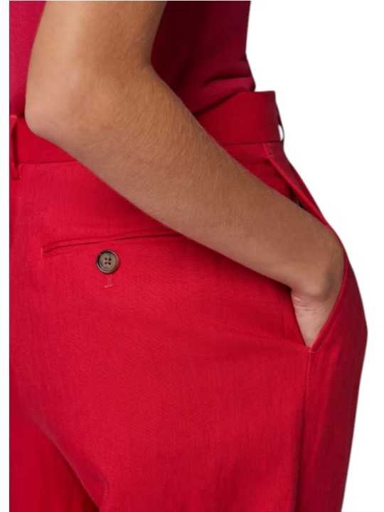 PANTALON TAILLEUR LIN FUCHSIA LARGE W1R 395T V01427 22 PAUL SMITH FEMME store Strasbourg boutique poche