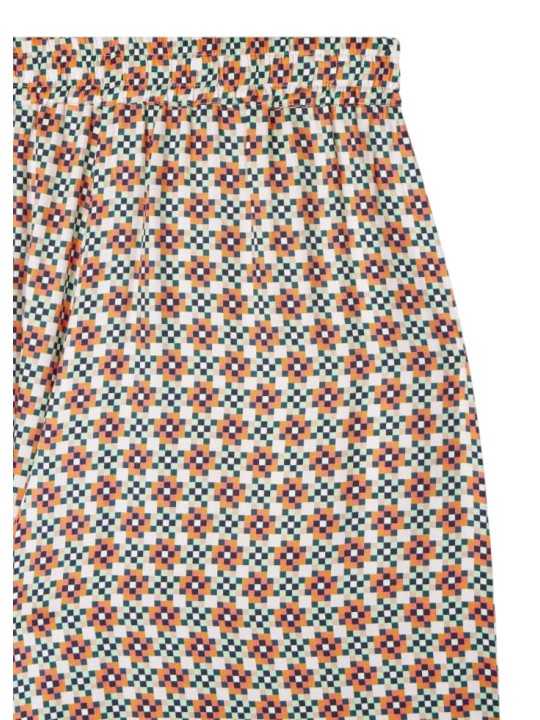 PANTALON LARGE MOSAIQUES VERT ORANGE VISCOSE W2R 391T V31436 18 PAUL SMITH FEMME Strasbourg zoom