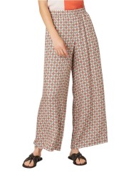PANTALON LARGE MOSAIQUES VERT ORANGE VISCOSE W2R 391T V31436 18 PAUL SMITH FEMME Strasbourg front
