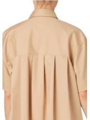 ROBE COURTE CHEMISE PLISSEE ARRIERE BEIGE W2R 707DB V31432 61 PAUL SMITH FEMME Strasbourg plis dos