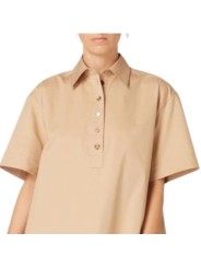 ROBE COURTE CHEMISE PLISSEE ARRIERE BEIGE W2R 707DB V31432 61 PAUL SMITH FEMME col