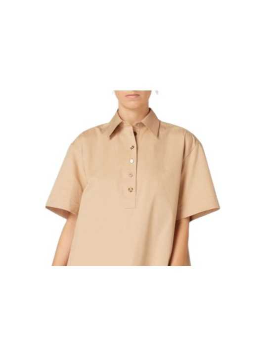 ROBE COURTE CHEMISE PLISSEE ARRIERE BEIGE W2R 707DB V31432 61 PAUL SMITH FEMME col