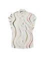 CHEMISETTE COTON BLANC PRINT SWIRL W2R 341B V31427 O2 PAUL SMITH FEMME Strasbourg face