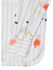 CHEMISE RAYEE BLANC BLEU TACHES MULTI W2R 357BC V31441 02 PAUL SMITH FEMME store poignet