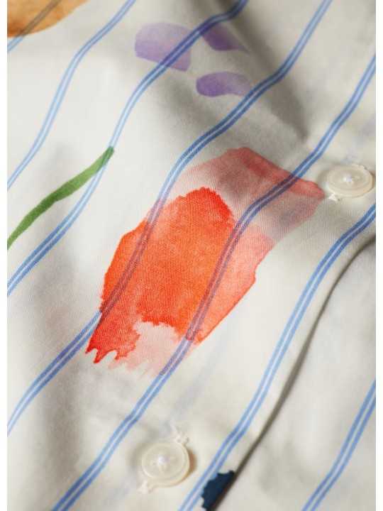 CHEMISE RAYEE BLANC BLEU TACHES MULTI W2R 357BC V31441 02 PAUL SMITH FEMME store