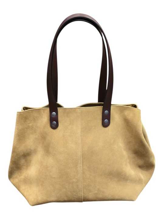 SAC T25 MEDIUM SUEDE TABAC IOOS Strasbourg boutique online store bag vue 2