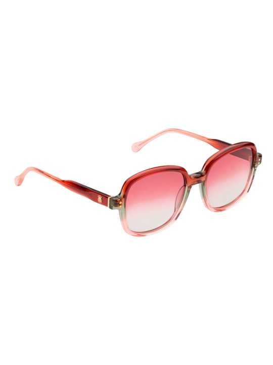 LUNETTES NAILAKA 062A CARRE DEGRADE VERT ROSE CORAIL PASTEL 4197 CLARIS VIROT boutique store sunglasses profil