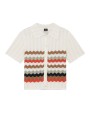 CARDIGAN ECRU CROCHET RAYURES TAUPE ORANGE W2R 821N V31450 02 PAUL SMITH FEMME Strasbourg boutique flat