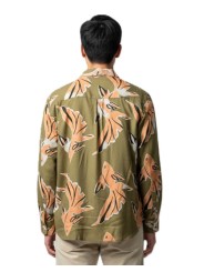 CHEMISE KAKI PRINT POISSONS ABRICOT VISCOSE M1R 929Z V02999 32 PAUL SMITH HOMME shirt Strasbourg store back