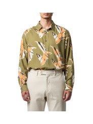 CHEMISE KAKI PRINT POISSONS ABRICOT VISCOSE M1R 929Z V02999 32 PAUL SMITH HOMME shirt Strasbourg store dedans