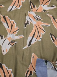 CHEMISE KAKI PRINT POISSONS ABRICOT VISCOSE M1R 929Z V02999 32 PAUL SMITH HOMME shirt
