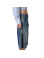 BERMUDA JEANS DELAVE ZIP COTES BRUT PJ 18I 2775 104 ELISABETTA FRANCHI FEMME Strasbourg boutique côté