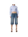 BERMUDA JEANS DELAVE ZIP COTES BRUT PJ 18I 2775 104 ELISABETTA FRANCHI FEMME Strasbourg boutique vue3