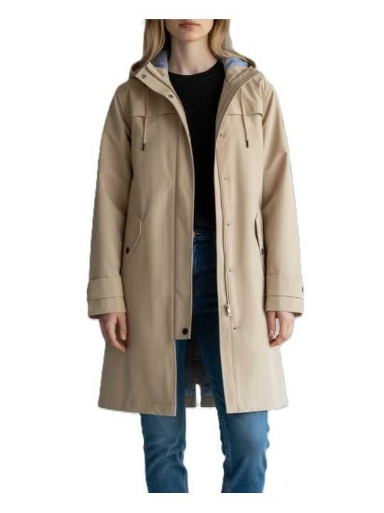 IMPERMEABLE BEAU NUAGE CORNE BEIGE 901532 9402 BY MONTAGUT jacket strasbourg