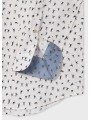 CHEMISE CREME PRINT VOLLEYEURS NAVY M2R 149T V22657 02 PAUL SMITH HOMME store shirt détal