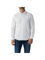 CHEMISE CREME PRINT VOLLEYEURS NAVY M2R 149T V22657 02 PAUL SMITH HOMME store shirt porté