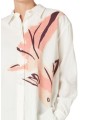 CHEMISE GAUFREE VANILLE PRINT POISSON ROSE SOIE POLY W1R 351B V11226 24 PAUL SMITh femme shirt zoom
