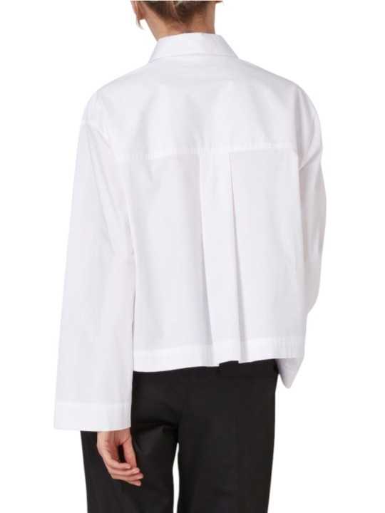 CHEMISE OVER POCHES PLAQUEES DETAIL BAYA COTON BLANC W2R 391B V21598 01 PAUL SMITH femme dos