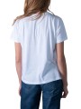 TSHIRT ESMEE FLAMME COL V COTON PIMA BLANC ANONYME FEMME store shop arrière