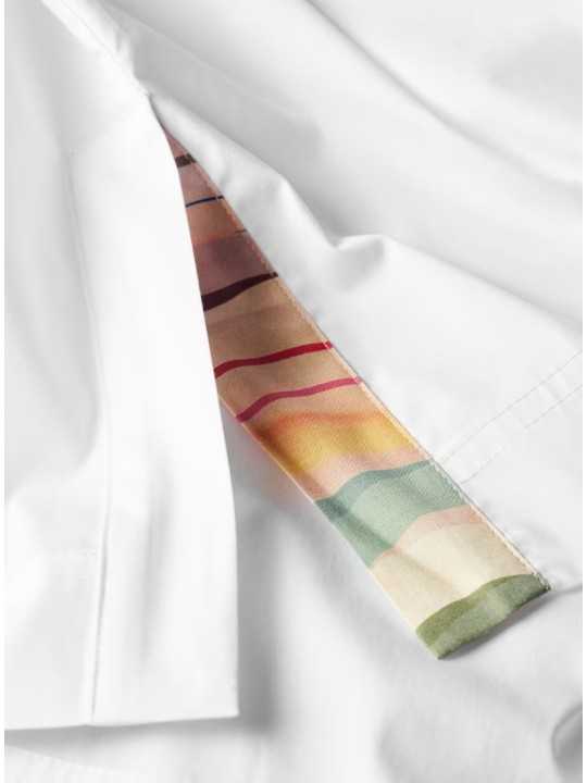 CHEMISE OVER POCHES PLAQUEES DETAIL BAYA COTON BLANC W2R 391B V21598 01 PAUL SMITH femme détail baya