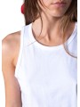 DEBARDEUR COLETTE COTON PIMA BLANC ANONYM FEMME store shop col