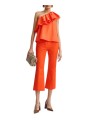 PANTALON CAPRI ORANGE JORDY FG12 ESSENTIEL ANTWERP FEMME pant mode boutique Strasbourg online vêtement vue