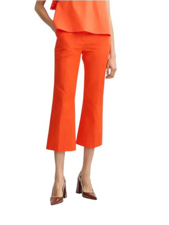 PANTALON CAPRI ORANGE JORDY FG12 ESSENTIEL ANTWERP FEMME pant mode boutique Strasbourg online vêtement front
