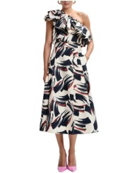 TOP ECRUE ASYMETRIQUE ARTY CHOCO NOIR JILLIAN J3BU Essentiel Antwerp femme createur mode fashion Strasbourg jupe