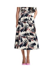 JUPE LONGUE ECRUE ASYMETRIQUE ARTY CHOCO NOIR JAELYN J3BU ESSENTIEL ANTWERP FEMMe Strasbourg boutique front