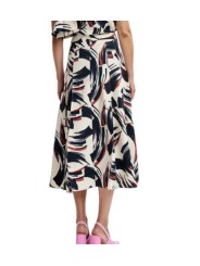 JUPE LONGUE ECRUE ASYMETRIQUE ARTY CHOCO NOIR JAELYN J3BU ESSENTIEL ANTWERP FEMMe Strasbourg boutique dos