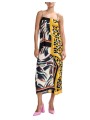 TOP BRETELLES SWARO VISCOSE ARTY CHOCO NOIR LEOPARD JAUNE JOSETTE J2YO Essentiel Antwerp createur mode fashion Strasbourg vue1
