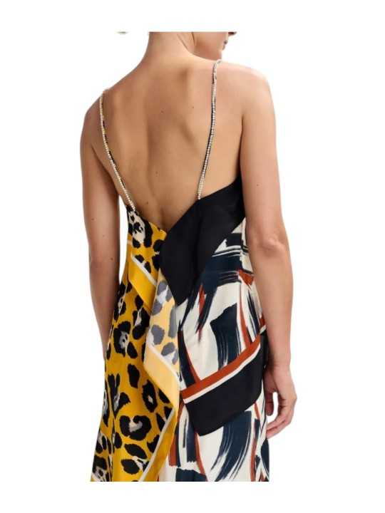 TOP BRETELLES SWARO VISCOSE ARTY CHOCO NOIR LEOPARD JAUNE JOSETTE J2YO Essentiel Antwerp createur mode fashion strasbourg