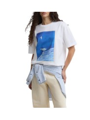 TSHIRT BLANC MOUETTE BLEUE LTS0727 WH11 PAUL SMITH loves BARBOUR FEMME Strasbourg