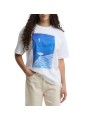 T-shirt blanc mouette bleue Paul Smith loves Barbour LTS0727 WH11 femme boutique Strasbourg front