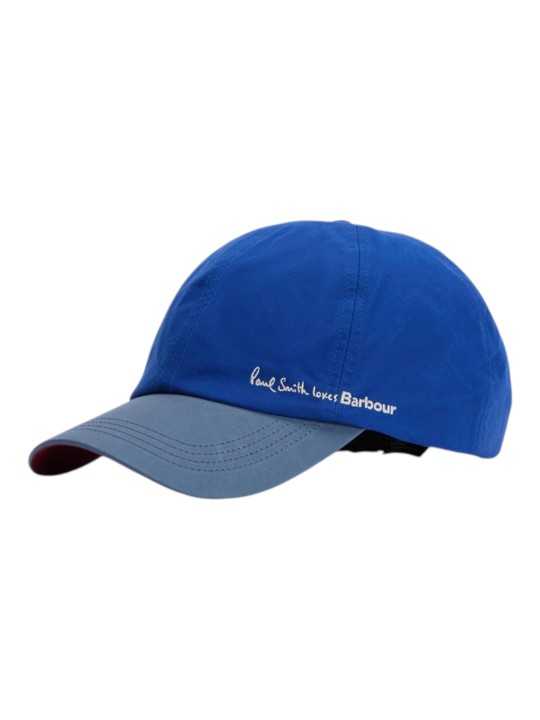 CASQUETTE BLEU ROI SANGLE BAYA MHA0964 BL71 PAUL SMITH loves BARBOUR Strasbourg M1A-M0964-VCAP-45 boutique profil